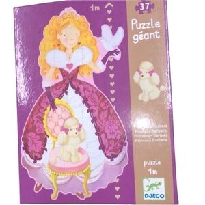 DJECO giant princess and puppy puzzle for girls